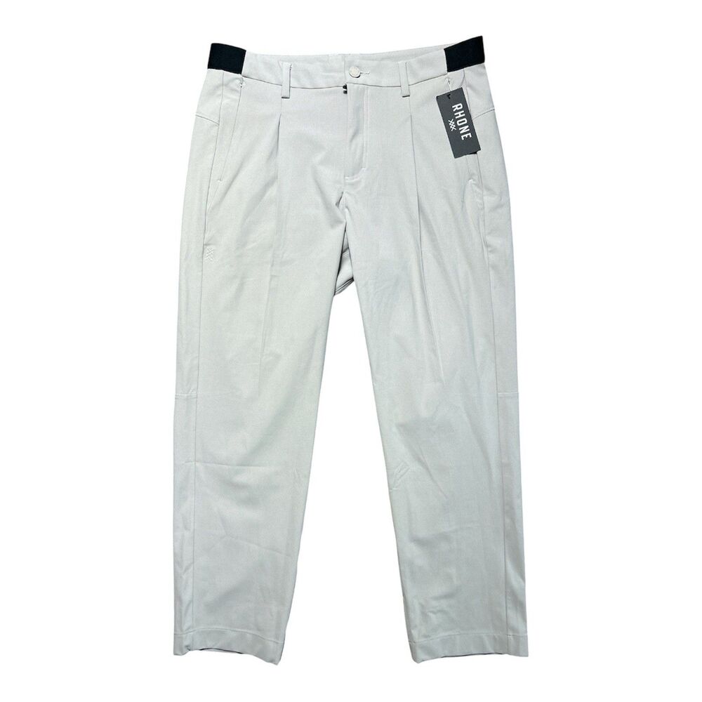 Rhone Stretch Knit Commuter Pro Tokyo Trouser Pants Men Beige Size 33 Tech Pant